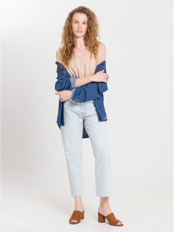 Cross Jeans Cross Jeans T-Shirt 55921-105 Beżowy