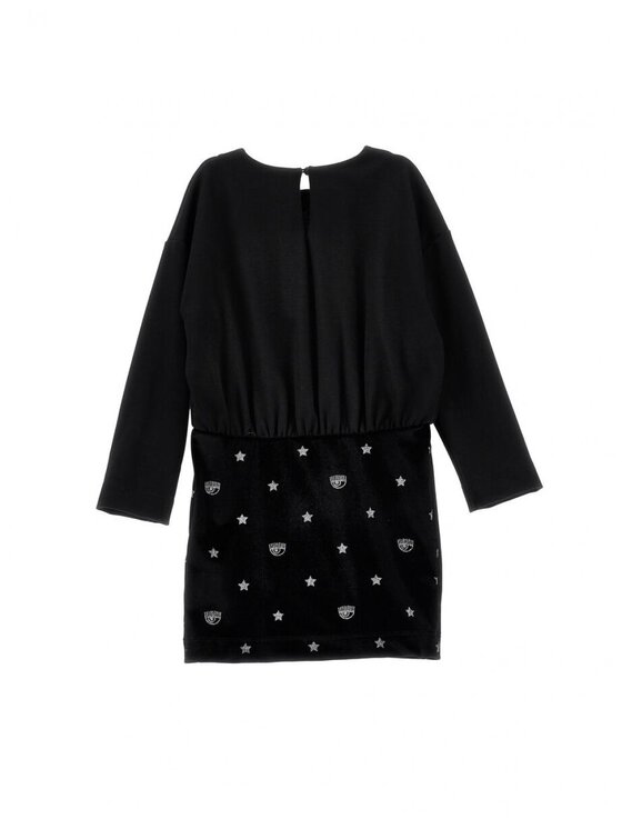 Chiara Ferragni Chiara Ferragni Sukienka letnia 51b904_0050 Czarny Regular Fit