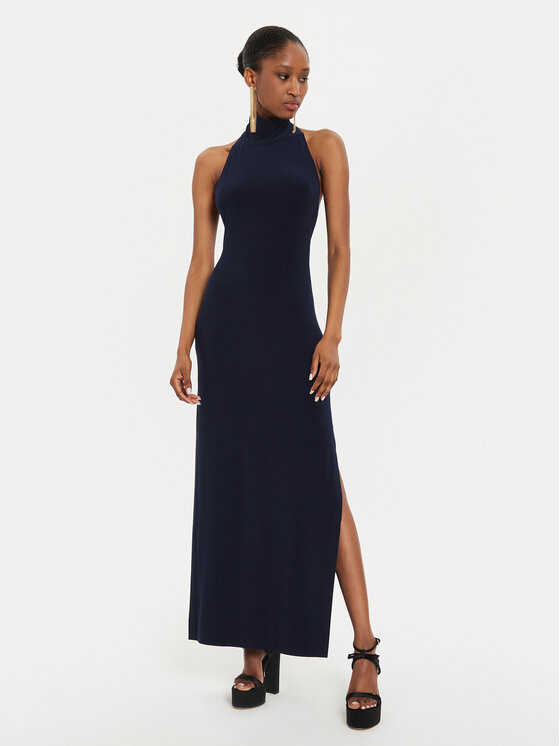NORMA KAMALI NORMA KAMALI Estélyi ruha KK2243PL236951 Sötétkék Slim Fit