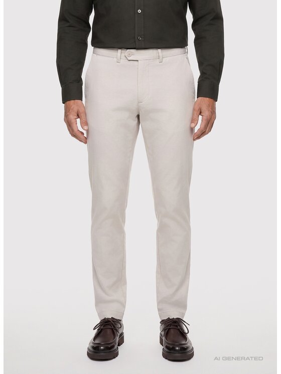 Pako Lorente Pako Lorente Chinosy P26WN-WX-010 Beżowy Slim Fit