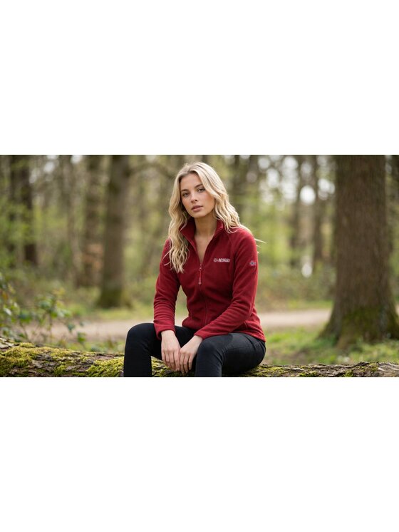 Geographical Norway Geographical Norway Polar WA1716F/GN-BURGUNDY Bordowy Reglan Fit