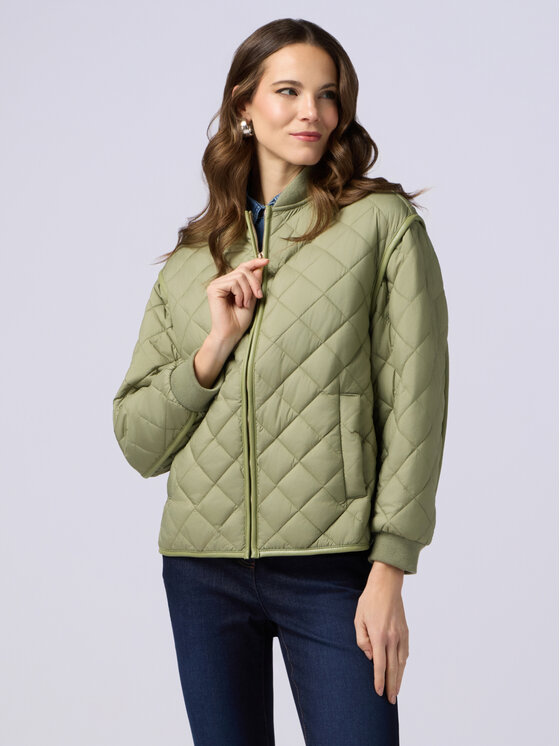 Oltre Oltre Giubbotto piumino F134J000187N035 Verde Baggy Fit