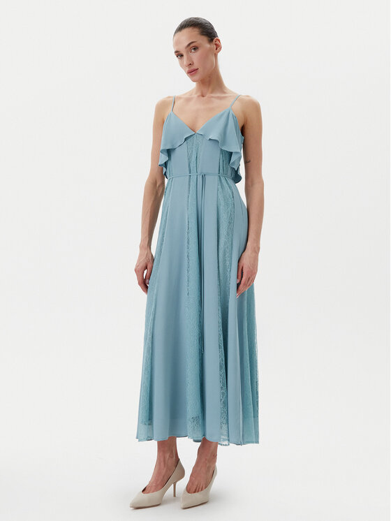 TWINSET TWINSET Sommerkleid 251TP2412 Blau Regular Fit