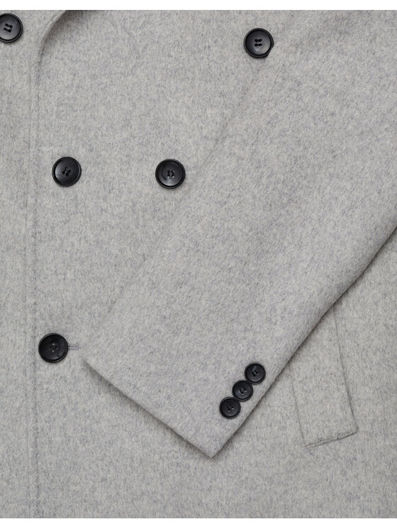 Borgio Borgio Płaszcz zimowy sortino Szary Slim Fit