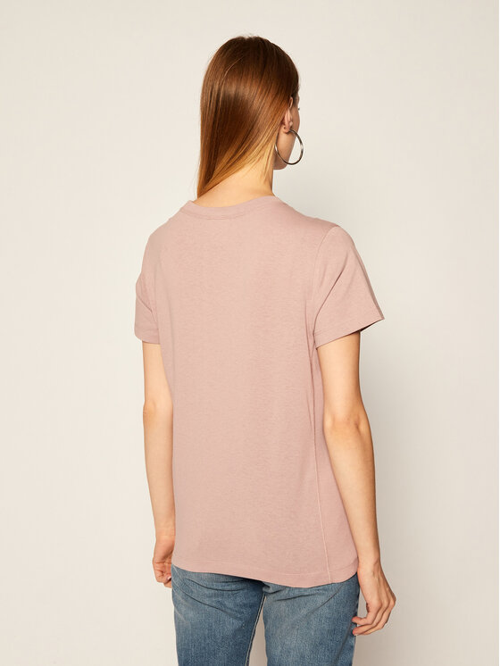 T-shirt Script Logo 110992 Rosa Regular Fit