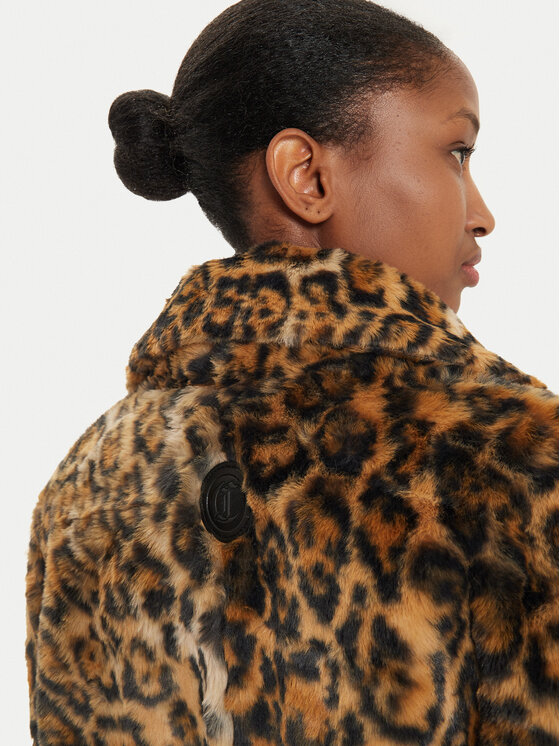 Just Cavalli Just Cavalli Krzno 77PAS429 Smeđa Loose Fit