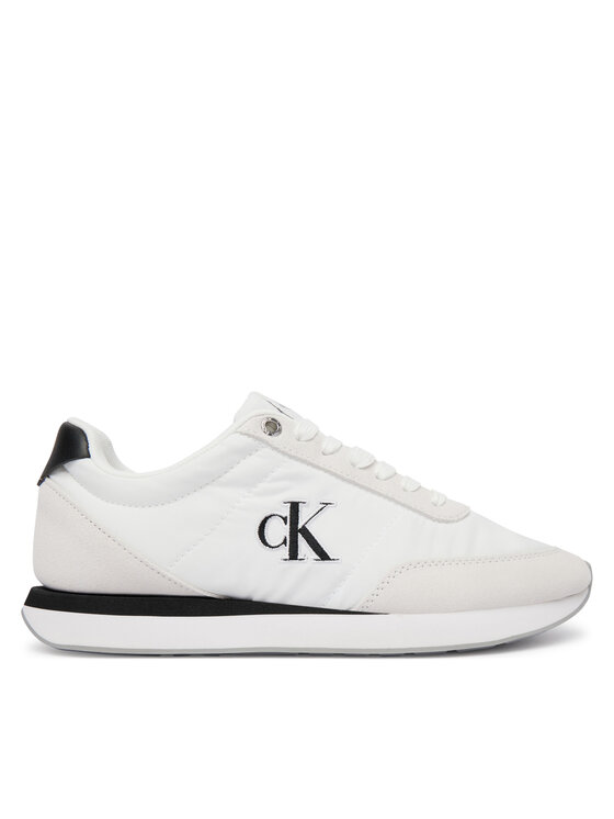 Calvin Klein Calvin Klein Sneakersy Retro Runner Ess Mix Mat Wmn YW0YW01990 Biela