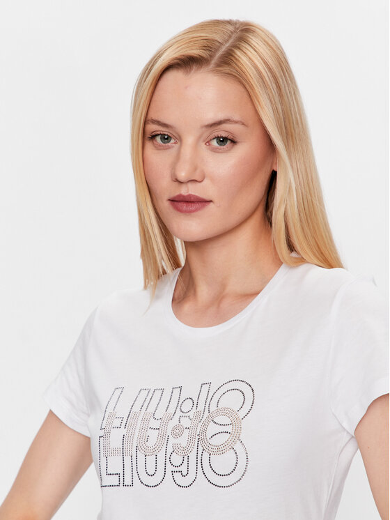 Liu Jo Liu Jo Тишърт WF3085 J6308 Бял Regular Fit