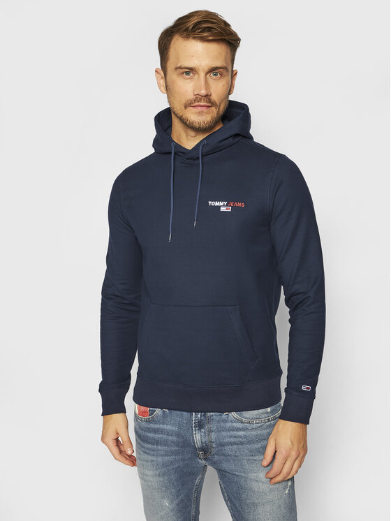 Tommy Jeans Sweatshirt Chest Graphic DM0DM08730 Bleu marine Regular Fit Modivo