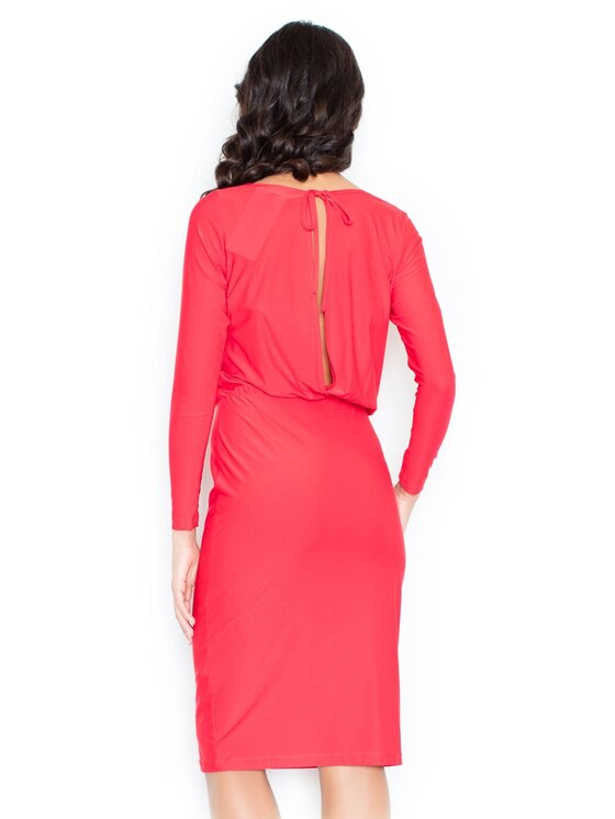 FIGL FIGL Šaty M326 Červená Regular Fit