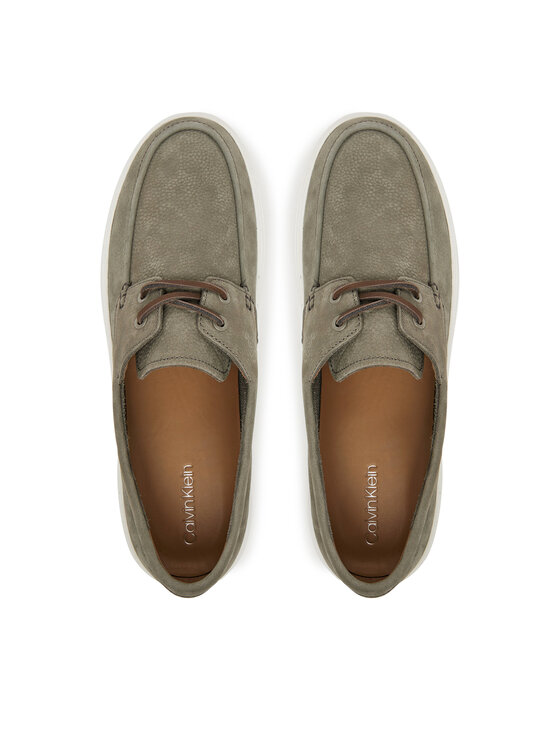 Calvin Klein Calvin Klein Félcipő Hybrid Lace Up Boat Nu HM0HM01892 Zöld