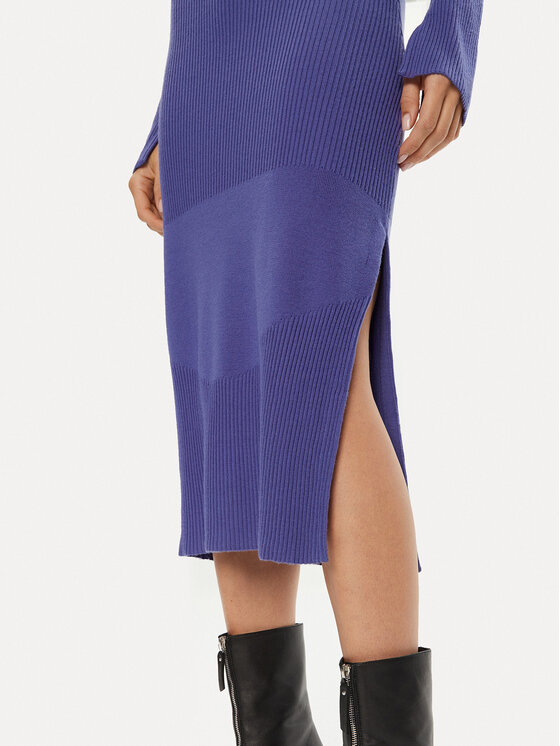 Patrizia Pepe Patrizia Pepe Úpletové šaty 2A2848/K214 -CA29 Modrá Regular Fit