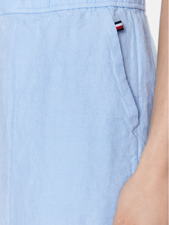 Pantaloni di tessuto WW0WW37752 Blu Boyfriend Fit