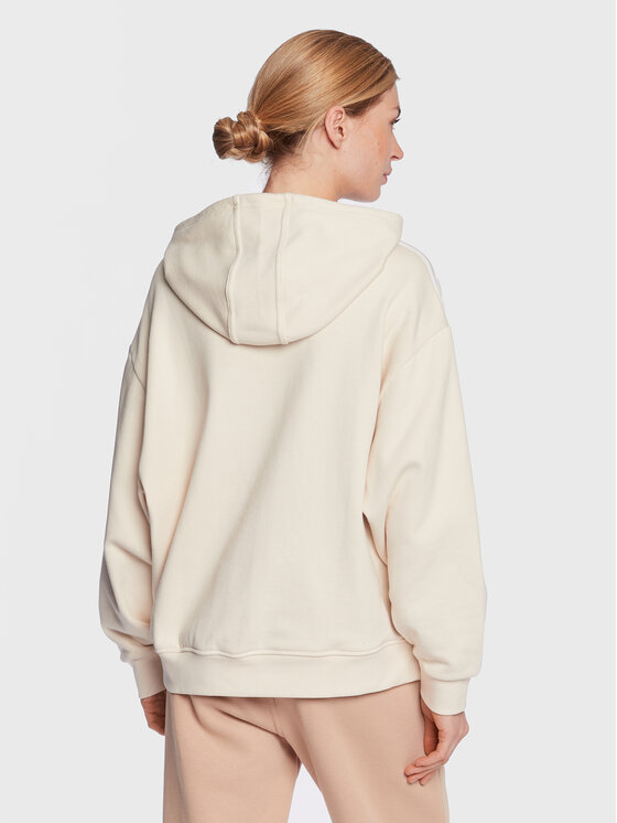 adidas Felpa Adicolor Classics Oversized Hoodie IB7453 Beige Relaxed Fit Modivo