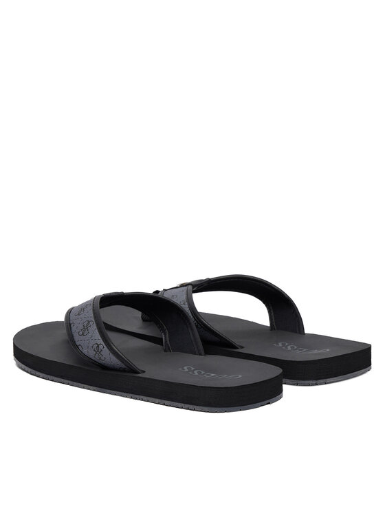 Guess Guess Šlepetės per pirštą FMJDIN FAL21 Tamsiai pilka