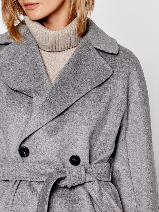 Weekend Max Mara Weekend Max Mara Gyapjú kabát Resina 50160203 Szürke Regular Fit