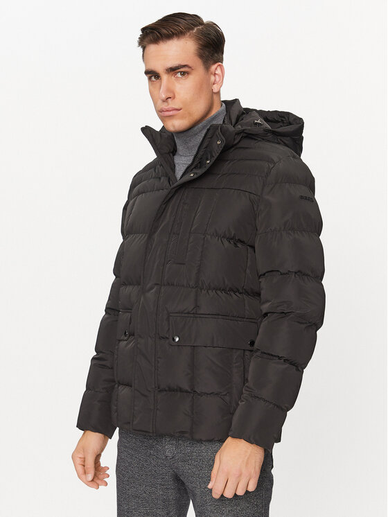 Geox Geox Zimní bunda Hilstone M3628C T2941F 9000 Černá Regular Fit