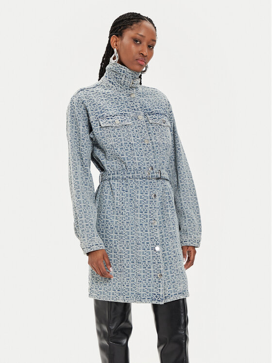 Gestuz Gestuz Džínové šaty Nila 10908695 Modrá Relaxed Fit
