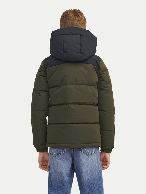 Jack & Jones Junior Jack & Jones Junior Kurtka zimowa Otto 12258547 Zielony Regular Fit