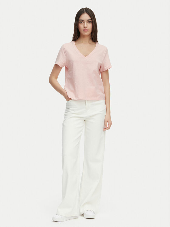 Tommy Hilfiger Tommy Hilfiger T-krekls WW0WW48704 Gaiši rozā Regular Fit