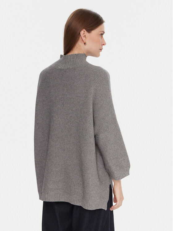 Kontatto Kontatto Пуловер 3M0848C Сив Relaxed Fit