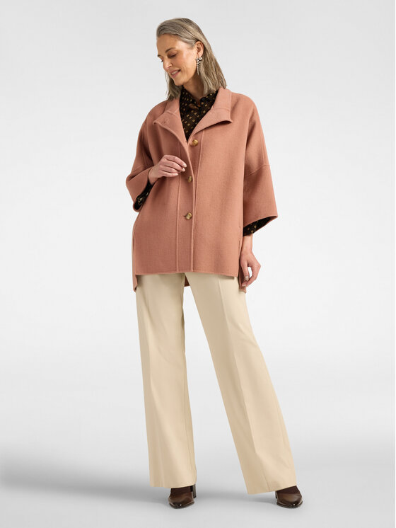 Elena Mirò Elena Mirò Cappotto invernale 8003E000178N006 Rosa Over Fit
