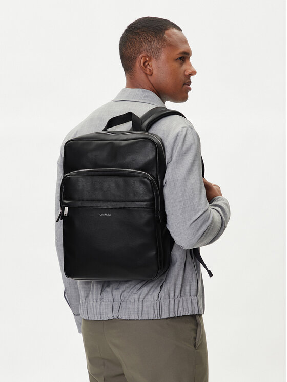 Calvin Klein Calvin Klein Раница Raised Slim Square Backpack LV04D3156G Черен