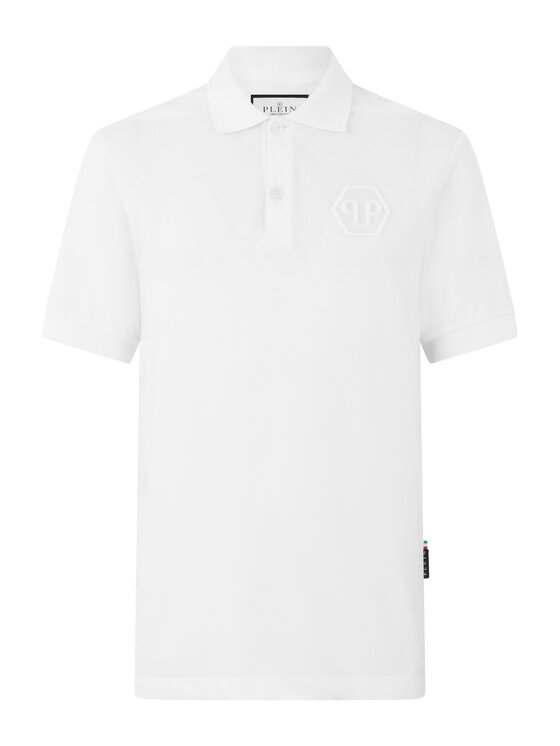 PHILIPP PLEIN PHILIPP PLEIN Polokošile 31301 Bílá Slim Fit