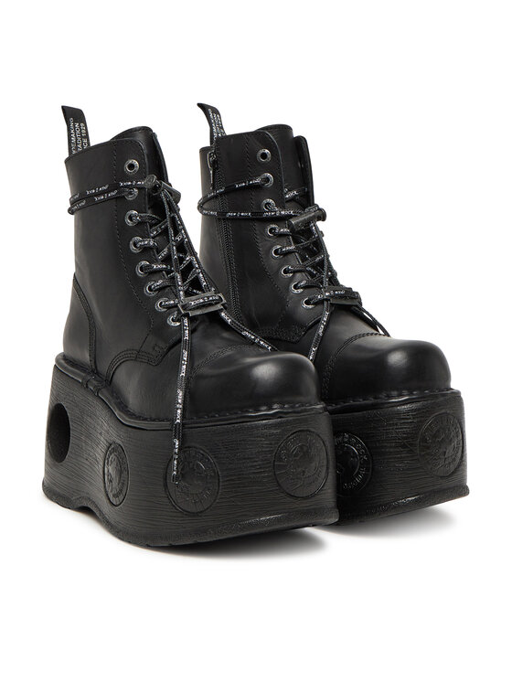NEW ROCK NEW ROCK Botine M-MILI083CCT-C18 Negru