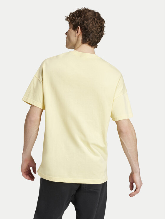 adidas adidas T-Shirt ALL SZN IY4141 Žlutá Loose Fit