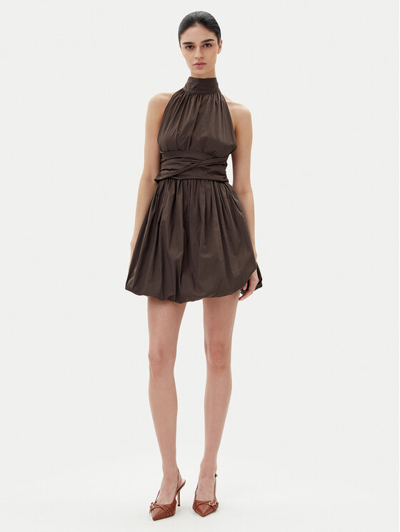 ViCOLO ViCOLO Rochie cocktail TD0606 Maro Regular Fit