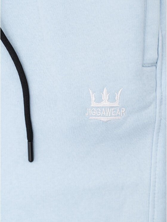 Jigga Wear Jigga Wear Spodnie dresowe Szerokie 133087 Niebieski jasny Regular Fit