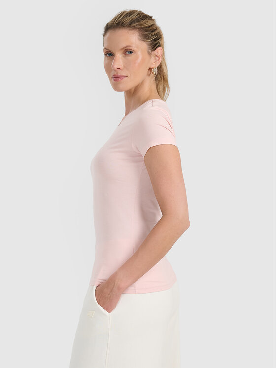 4F 4F T-shirt NOS Rosa chiaro Regular Fit