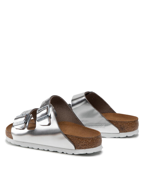 Birkenstock Birkenstock Nazouváky Arizona Metallic 1005961 Stříbrná