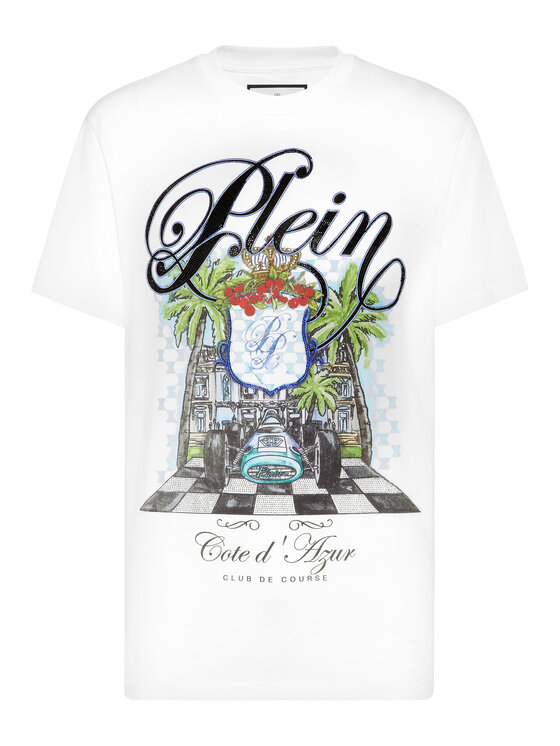 PHILIPP PLEIN PHILIPP PLEIN T-Shirt 24937 Biały Regular Fit