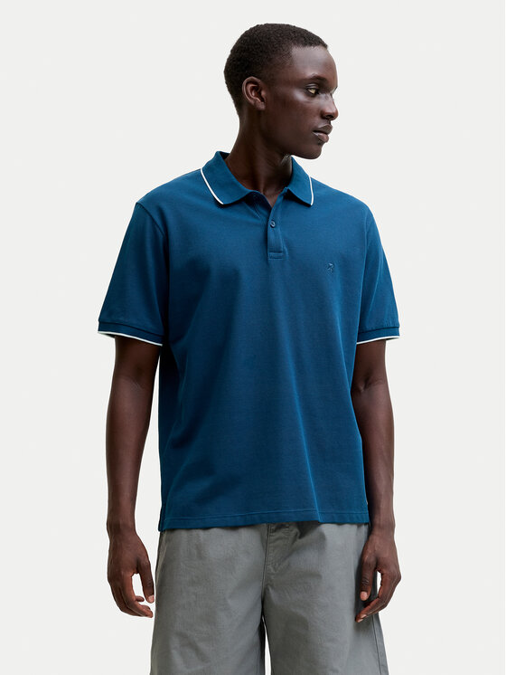 Jack & Jones Tricou polo Blaweston 12297755 Bleumarin Regular Fit