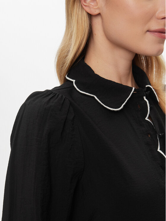 Vero Moda Vero Moda Marškiniai Gigi 10303039 Juoda Regular Fit