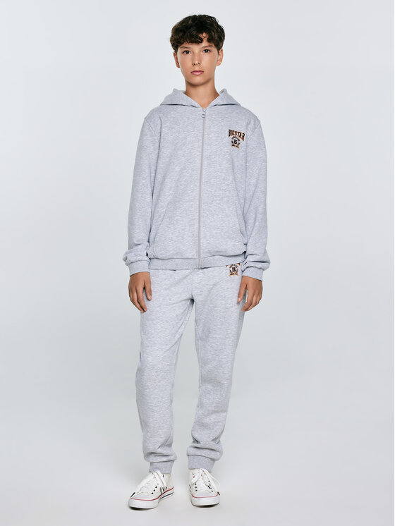 BIG STAR BIG STAR Spodnie dresowe LIRONP Szary Basic Fit
