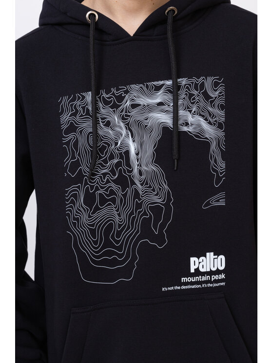 Palto Palto Bluza Mountain Peak Czarny Long Fit