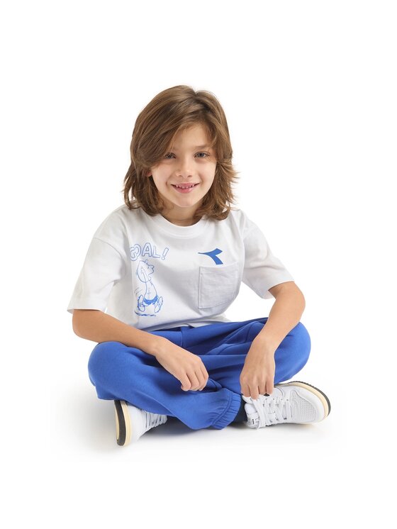Diadora Diadora Spodnie dresowe DIADORA JU. PANTS PEANUTS Niebieski Regular Fit