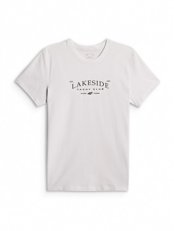 4F 4F T-Shirt LAKESIDE ESCAPE Biały Regular Fit