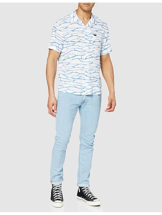 Lee Lee Camicia SS RESORT SHIRT Bianco Regular Fit
