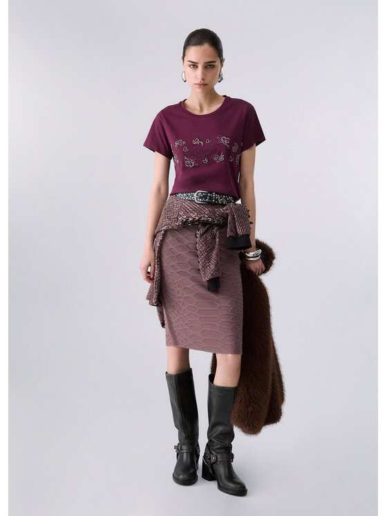 Liu Jo Liu Jo T-shirt TF6242JS923L9307 Viola Regular Fit