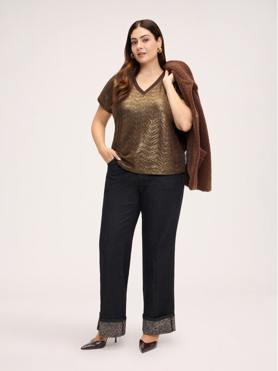 Fiorella Rubino Fiorella Rubino T-shirt G06IL009839N0Z2 Marrone Regular Fit
