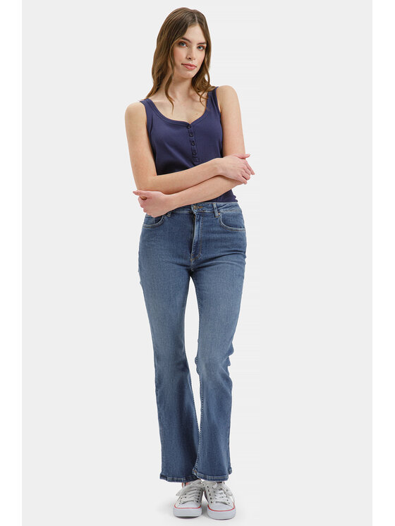 Cross Jeans Cross Jeans Top 56265-470 Granatowy