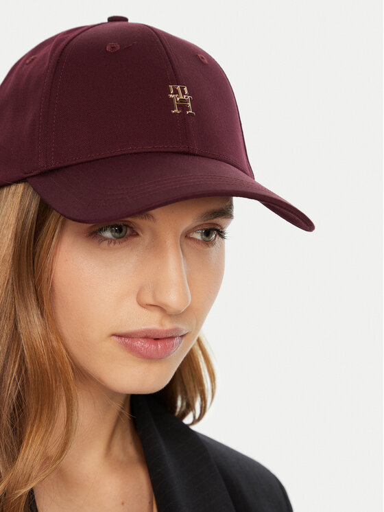 Tommy Hilfiger Tommy Hilfiger Kapa s šiltom AW0AW16843 Bordo rdeča