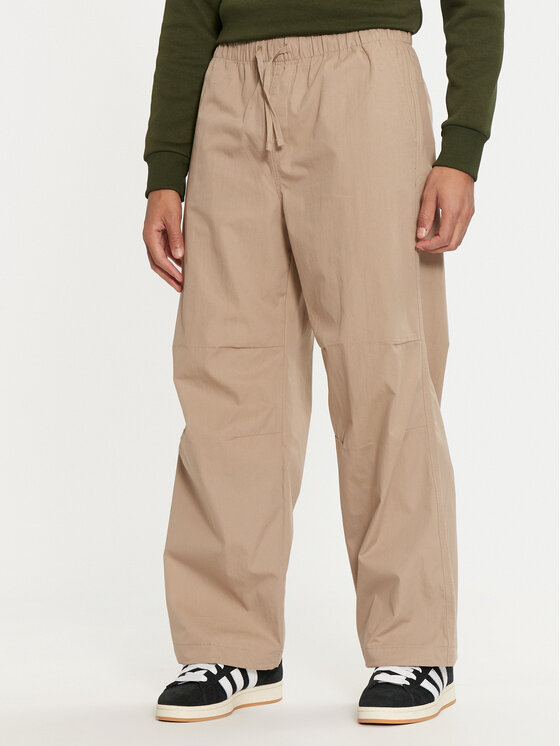 Jack&Jones Bavlnené nohavice Parachute 12260931 Béžová Loose Fit