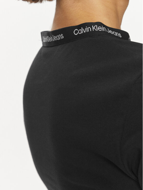 Calvin Klein Jeans Calvin Klein Jeans T-shirt Logo J20J223093 Crna Slim Fit