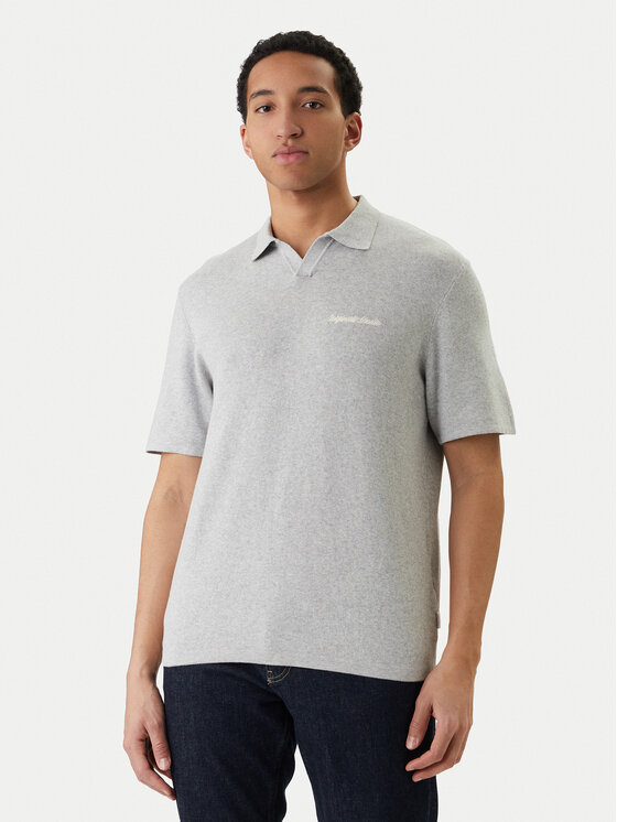 Jack & Jones Jack & Jones Polo Norrebro 12297926 Szary Relaxed Fit