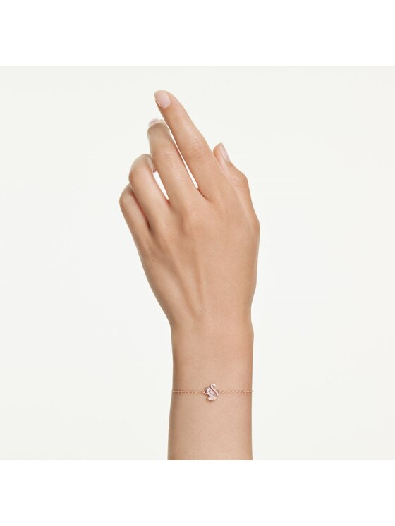 Swarovski Swarovski Bransoletka Swan 5738202 Różowe złoto